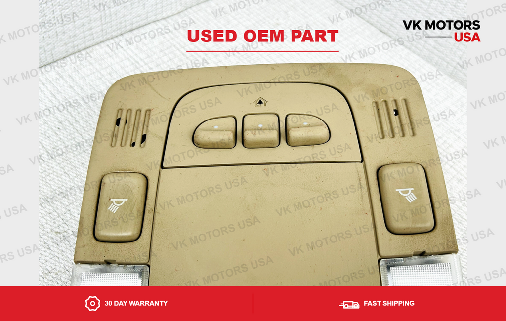 Overhead Console Map Lights Sunroof Switch Homelink Shale Cadillac DTS 06-11 OEM