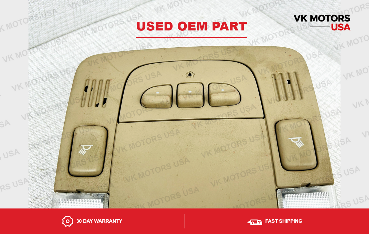 Overhead Console Map Lights Sunroof Switch Homelink Shale Cadillac DTS 06-11 OEM