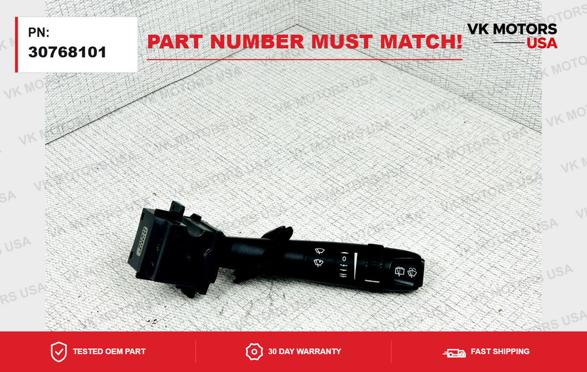 Volvo XC90 V70 XC70 Windshield Wiper Switch Stalk 30768101-2005
