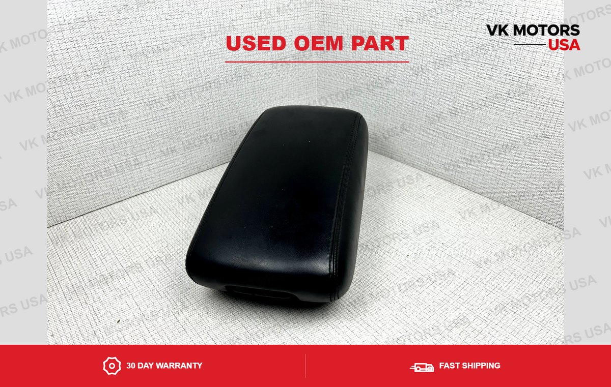 2011-2020 Jeep Grand Cherokee Center Console Lid LEATHER Arm Rest BLACK