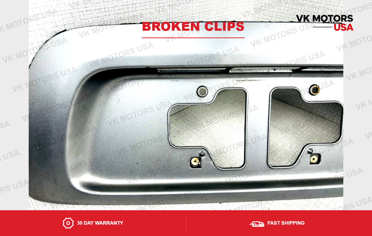 2001-2007 Toyota Sequoia Rear lift Gate License palte holder latch garnish Silver