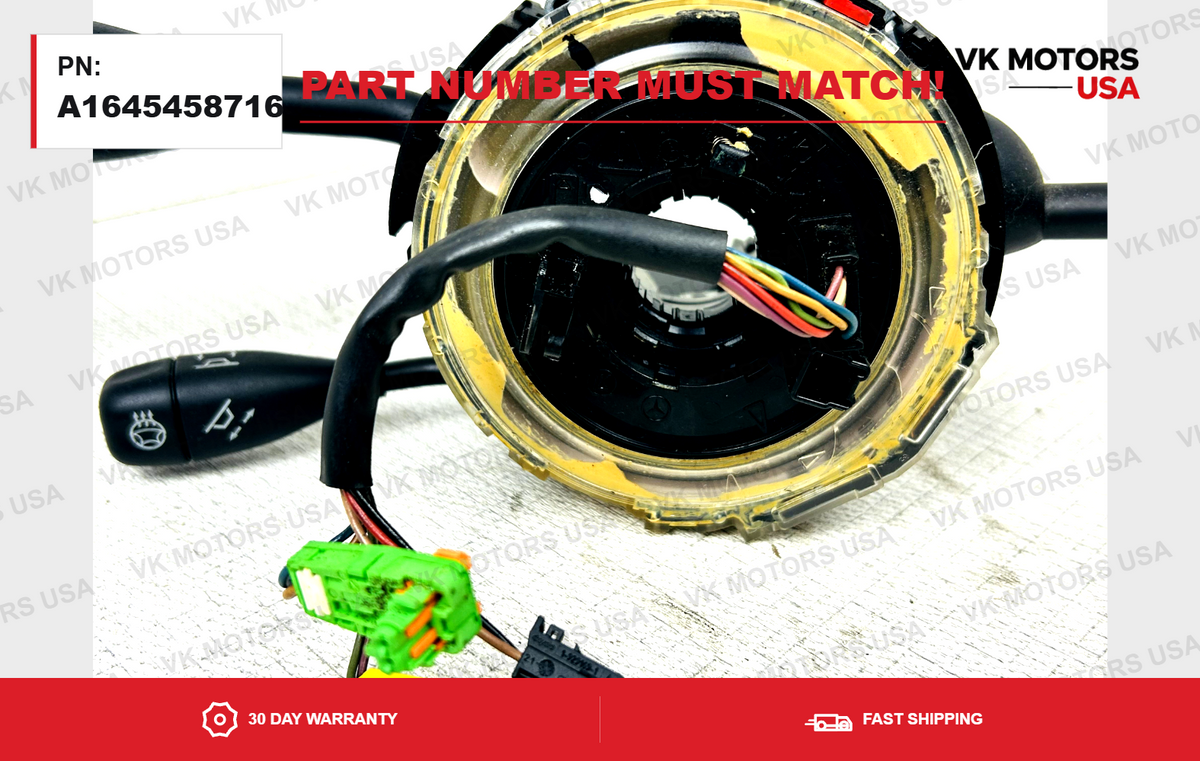 2006-2012 Mercedes-Benz W164 ML550 GL320 Steering Column Switch A1645458716 OEM