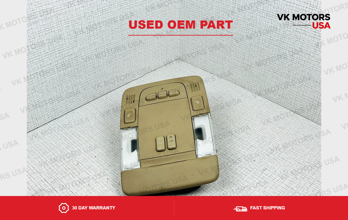 Overhead Console Map Lights Sunroof Switch Homelink Shale Cadillac DTS 06-11 OEM