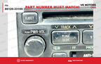 Toyota Mr2 Supra Land Cruiser Stereo CD Cassette Radio 86120-33100 OEM