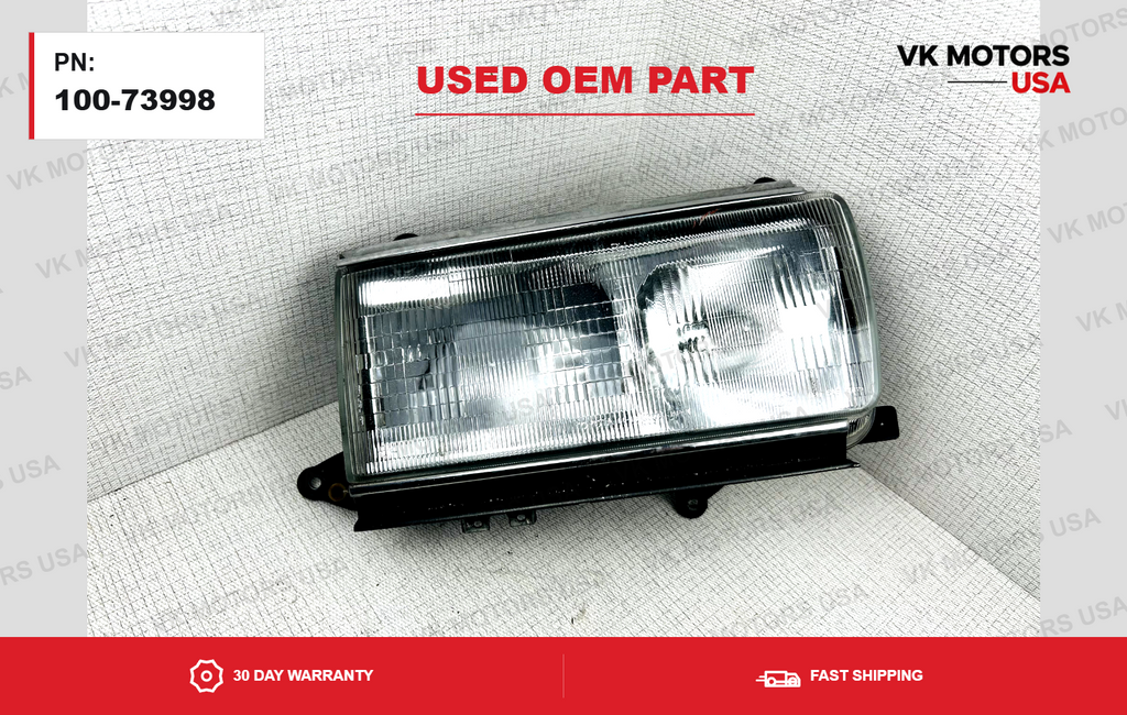 91 92 93 94 Toyota Land Cruiser Headlight Assembly OEM Passenger Right Side RH