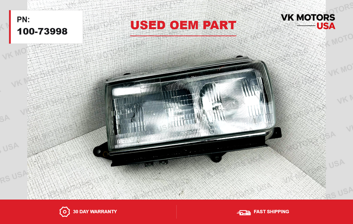 91 92 93 94 Toyota Land Cruiser Headlight Assembly OEM Passenger Right Side RH