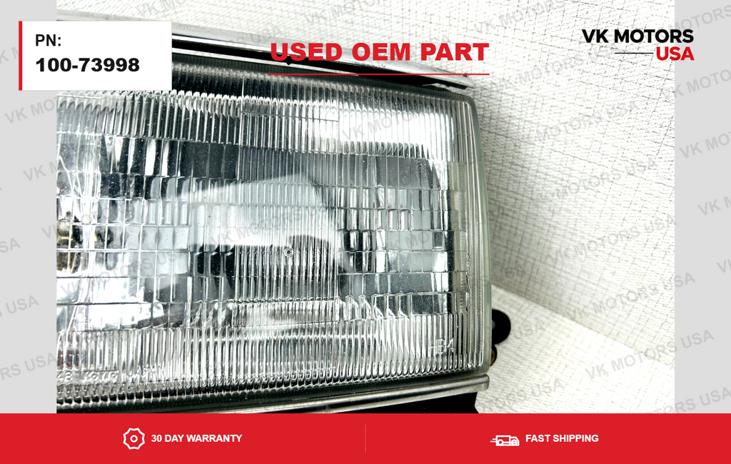 91 92 93 94 Toyota Land Cruiser Headlight Assembly OEM Drivers Left Side LH