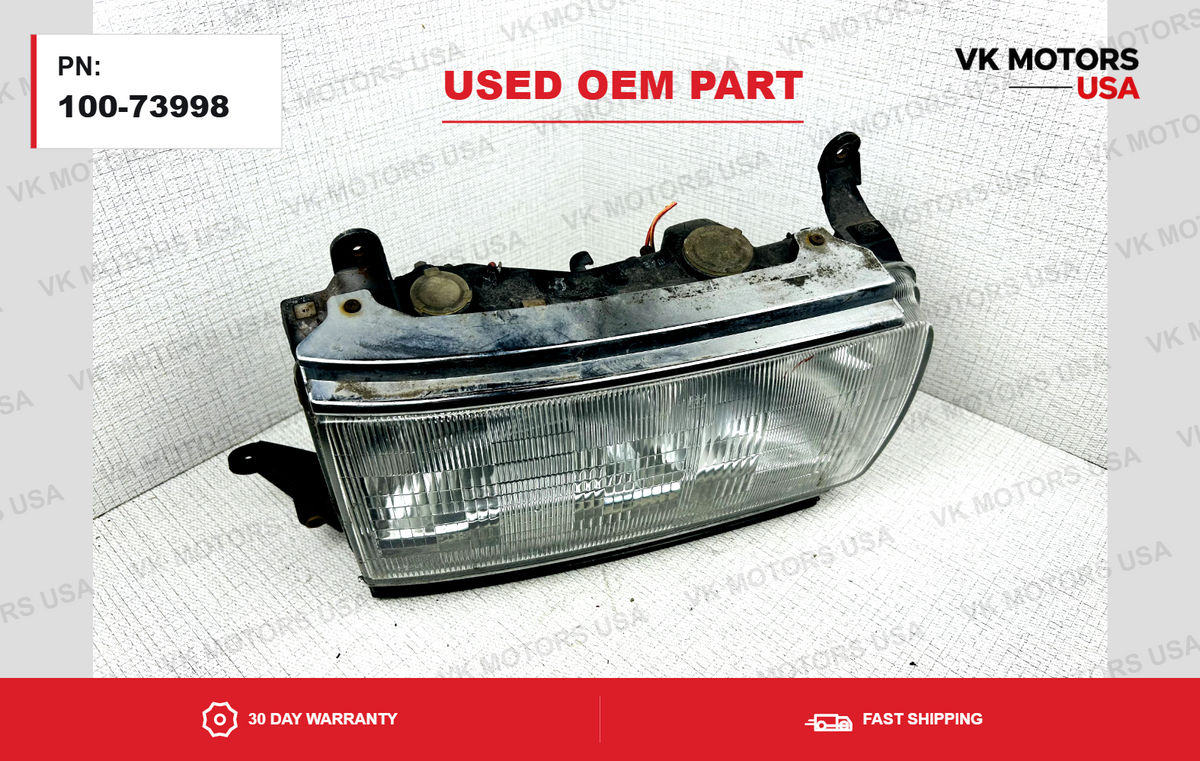 91 92 93 94 Toyota Land Cruiser Headlight Assembly OEM Passenger Right Side RH