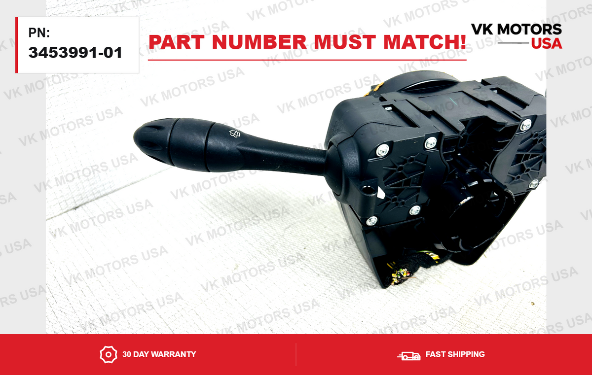 Turn Signal Wiper Switch Steering Column 3453991-01 MINI Cooper 2007–2013 OEM