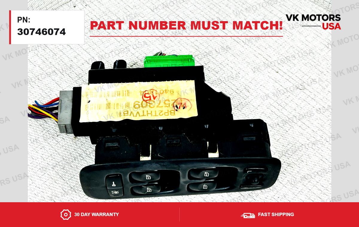 OEM 2003-2006  VOLVO S60 V70 XC90 Driver Door Master Window Switch 30746074 ✅