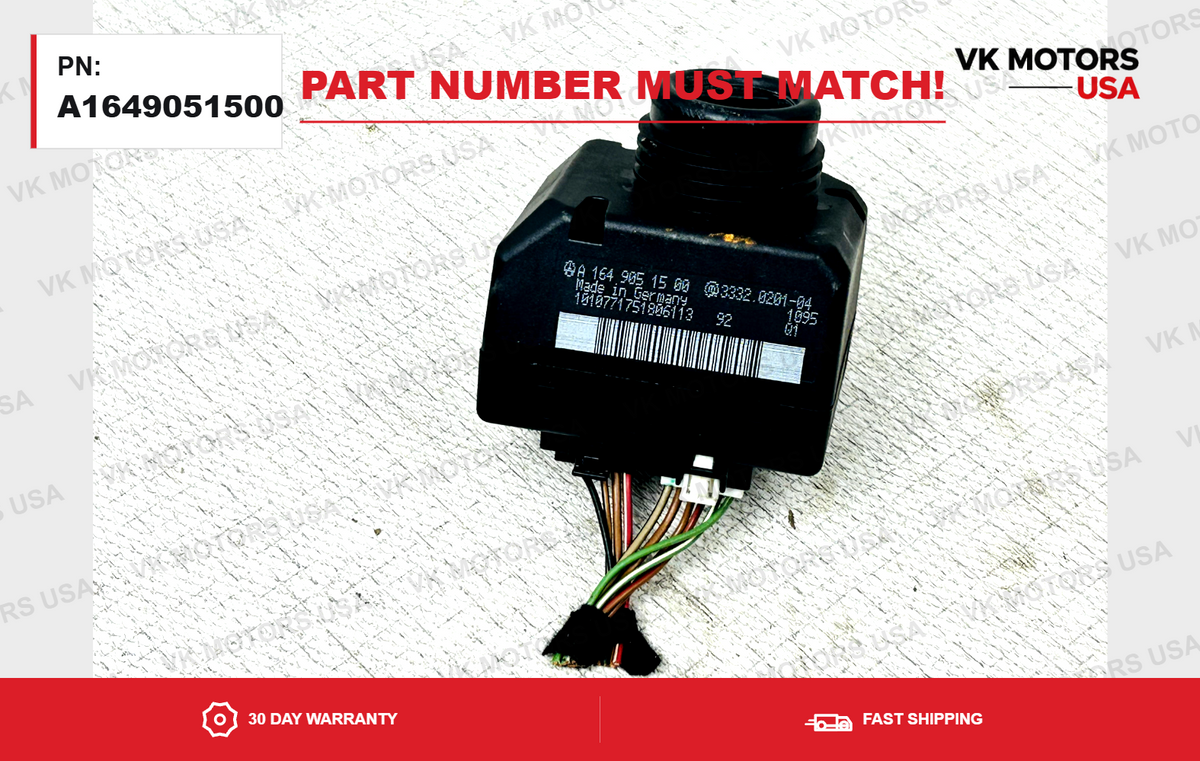 2009-13 Mercedes W164 ML350 R350 GL450 Ignition Switch Module A1649051500 OEM