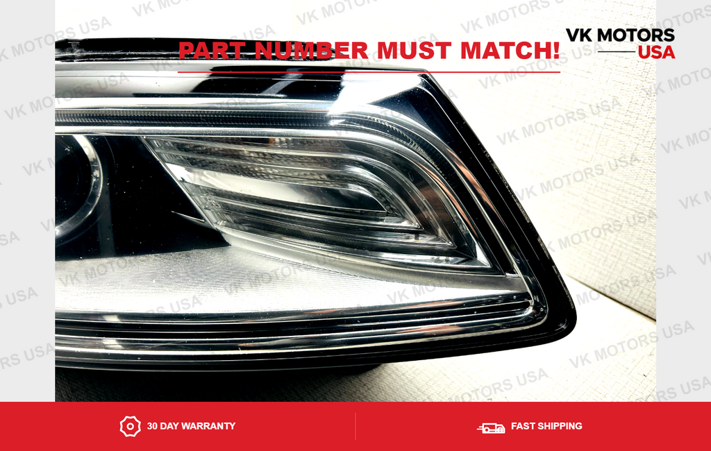 2013-2017 Audi Q5 Right Passenger Side Xenon Headlight Lamp 8R0941006E OEM
