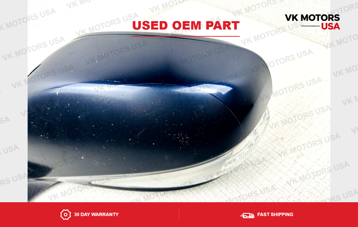 2008-2011 Lexus GS350 GS460 DRIVER Left LH Mirror Blue 8U0 Signal Genuine OEM
