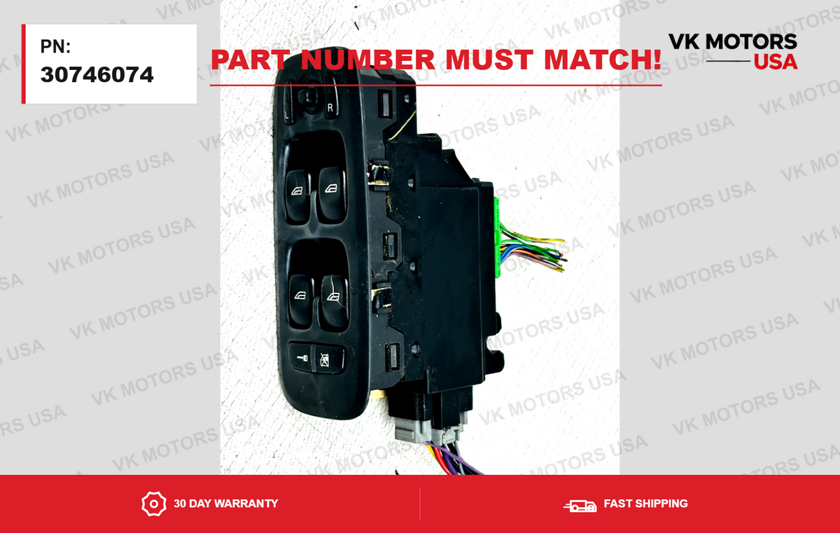 OEM 2003-2006  VOLVO S60 V70 XC90 Driver Door Master Window Switch 30746074 ✅