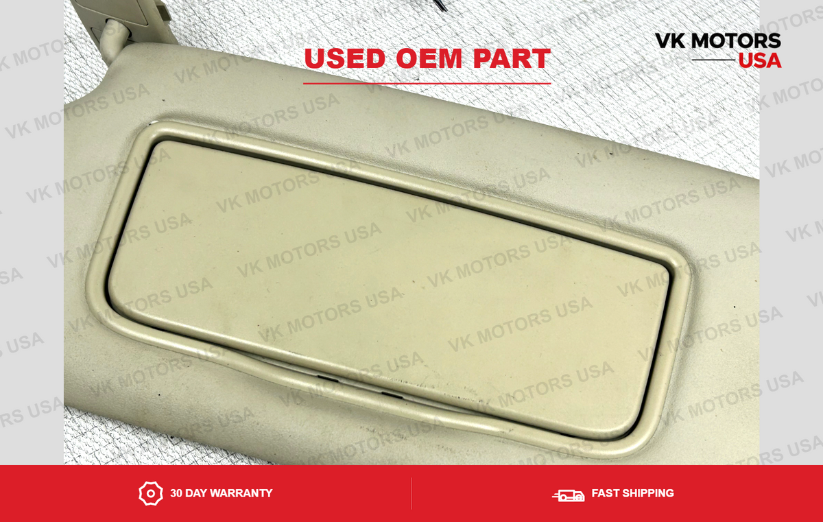 Left Driver Sunvisor with Homelink garage door opener beige 2010-2017 Volvo XC60