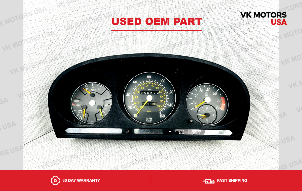 1979 Mercedes 450SLC Speedometer Instrument Cluster OEM W107 R107 (72–80) 50k m