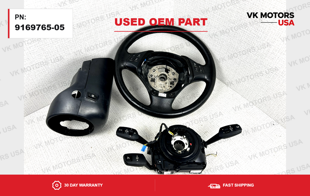 BMW E90 E91 E92 E93 Heated Steering Wheel Retrofit Partial Kit OEM