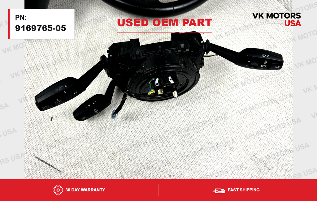 BMW E90 E91 E92 E93 Heated Steering Wheel Retrofit Partial Kit OEM