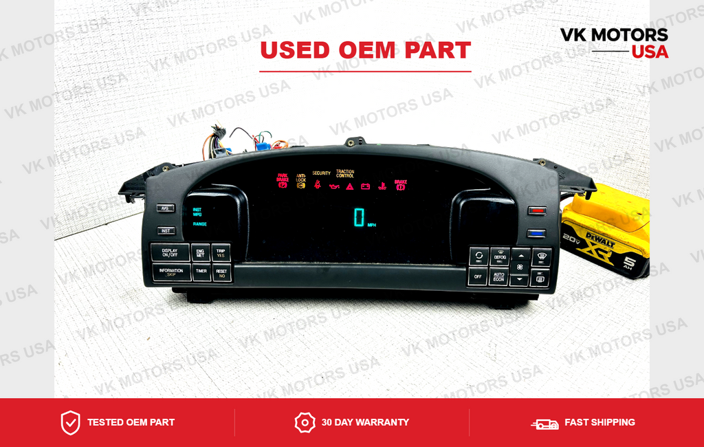 OEM Speedometer Gauges Instrument Cluster Digital 1997-99 Cadillac Deville 34K