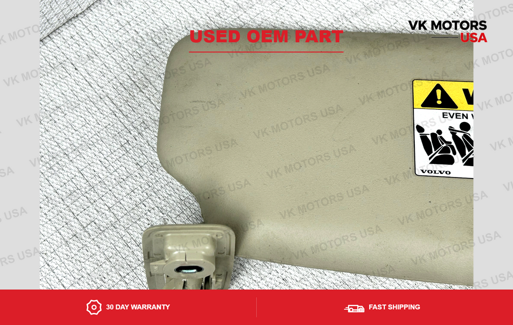Left Driver Sunvisor with Homelink garage door opener beige 2010-2017 Volvo XC60