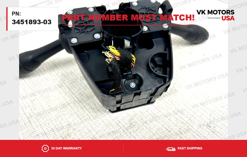 Turn Signal Wiper Switch Steering Column  3451893-03 MINI Cooper 2007–2013 OEM