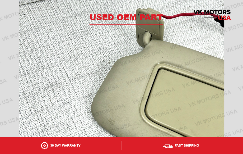 Left Driver Sunvisor with Homelink garage door opener beige 2010-2017 Volvo XC60