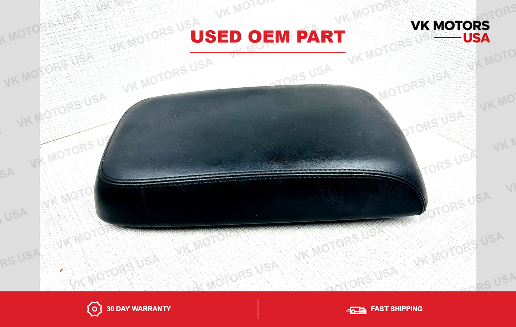 2011-2018 Dodge Charger Center Console Black Leather Black Stitch Armrest OEM