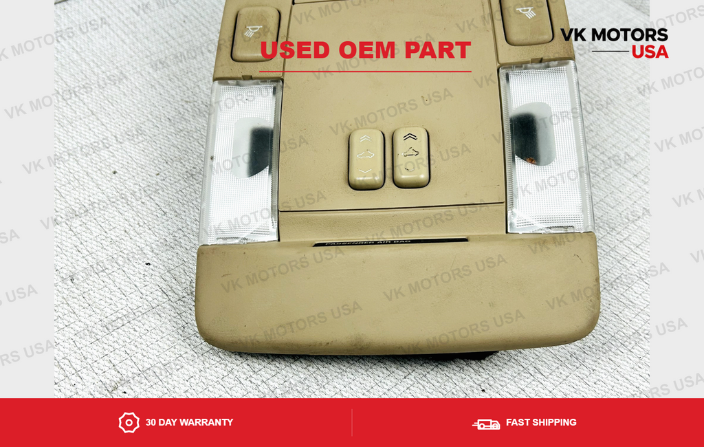 Overhead Console Map Lights Sunroof Switch Homelink Shale Cadillac DTS 06-11 OEM