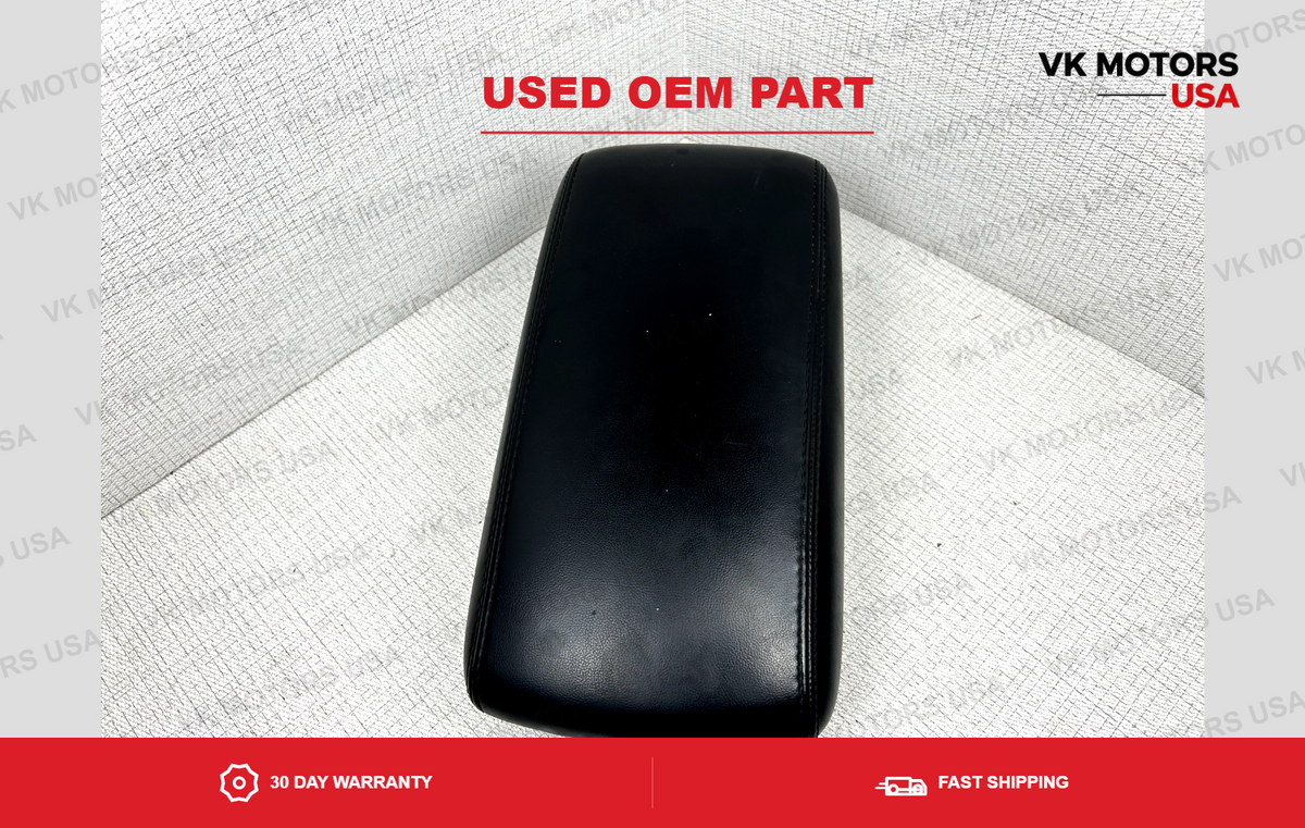 2011-2020 Jeep Grand Cherokee Center Console Lid LEATHER Arm Rest BLACK