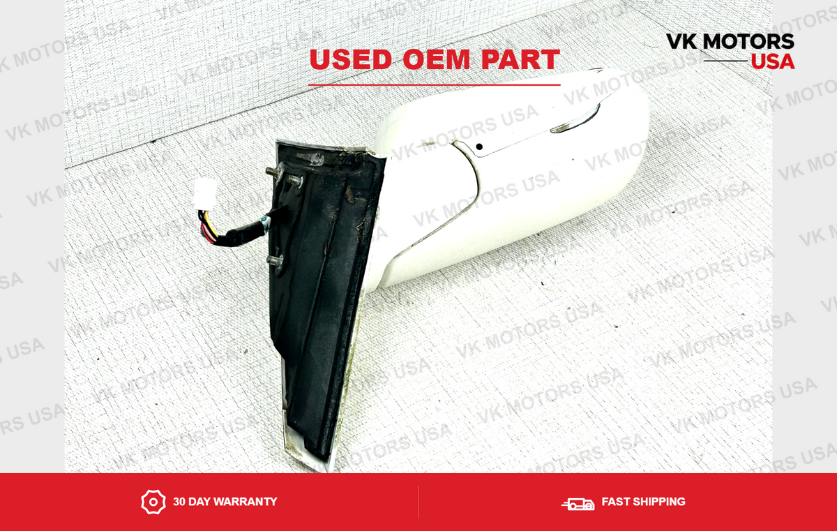 2007 2008 Acura TL Right Passenger View Door Mirror Turn Signal OEM White NH603P