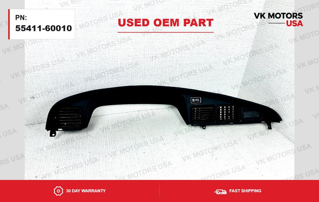1991-1994 Toyota Land Cruiser Upper Cluster Dash Bezel Trim OEM 30 55411-60010