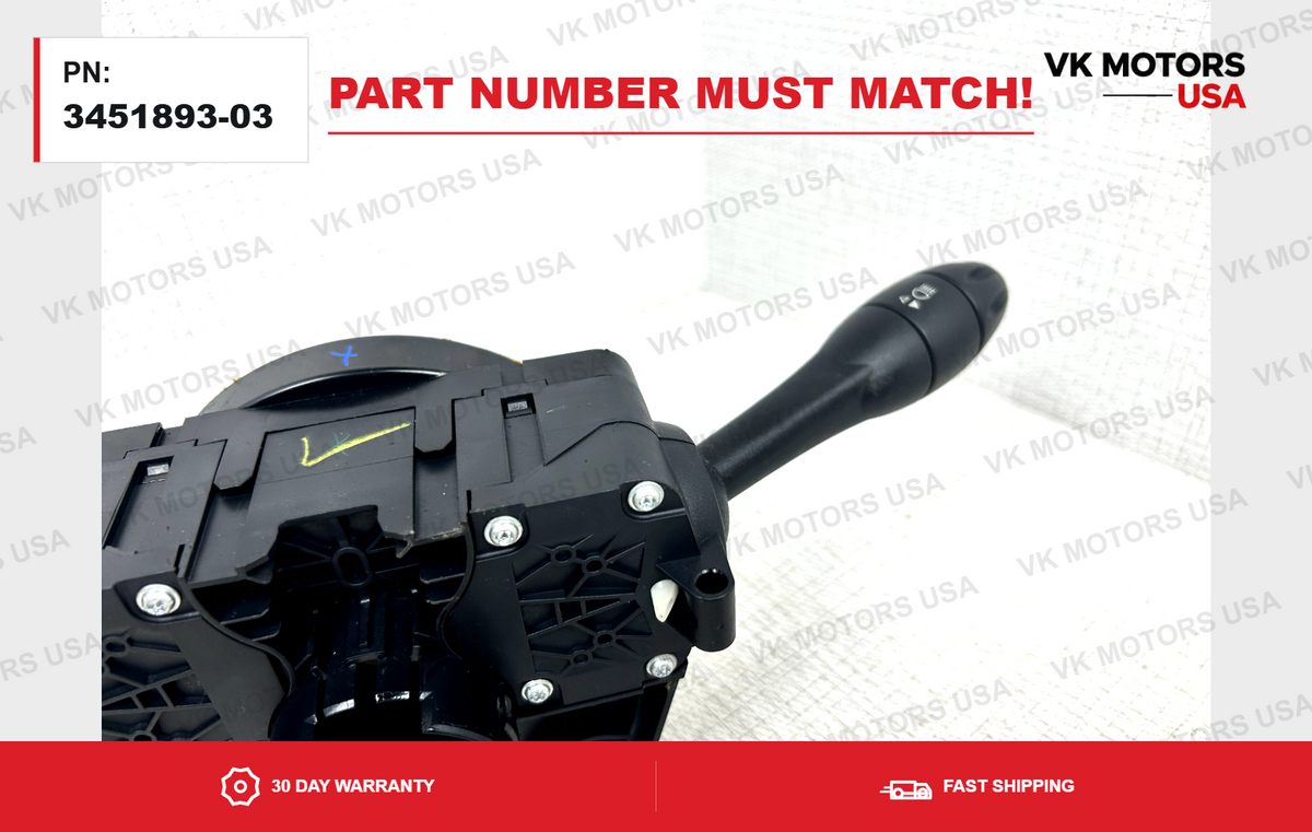 Turn Signal Wiper Switch Steering Column  3451893-03 MINI Cooper 2007–2013 OEM