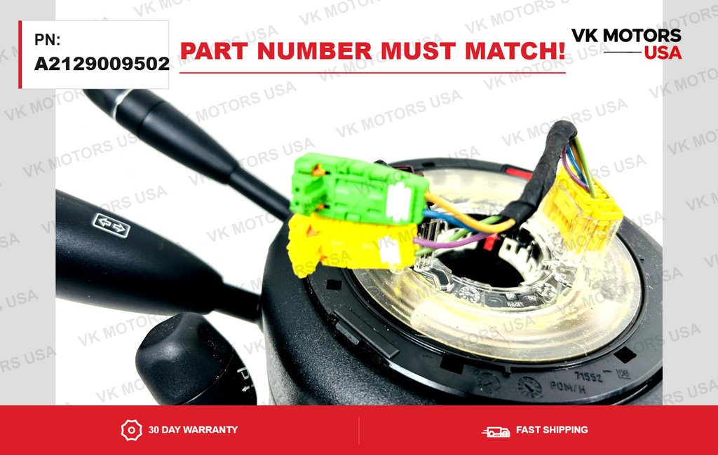 A2129009502 Mercedes W212 2010-2013  E350 E550 Steering Column  Switch  OEM