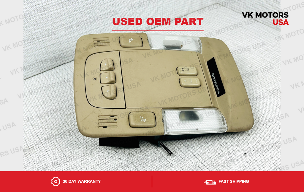 Overhead Console Map Lights Sunroof Switch Homelink Shale Cadillac DTS 06-11 OEM