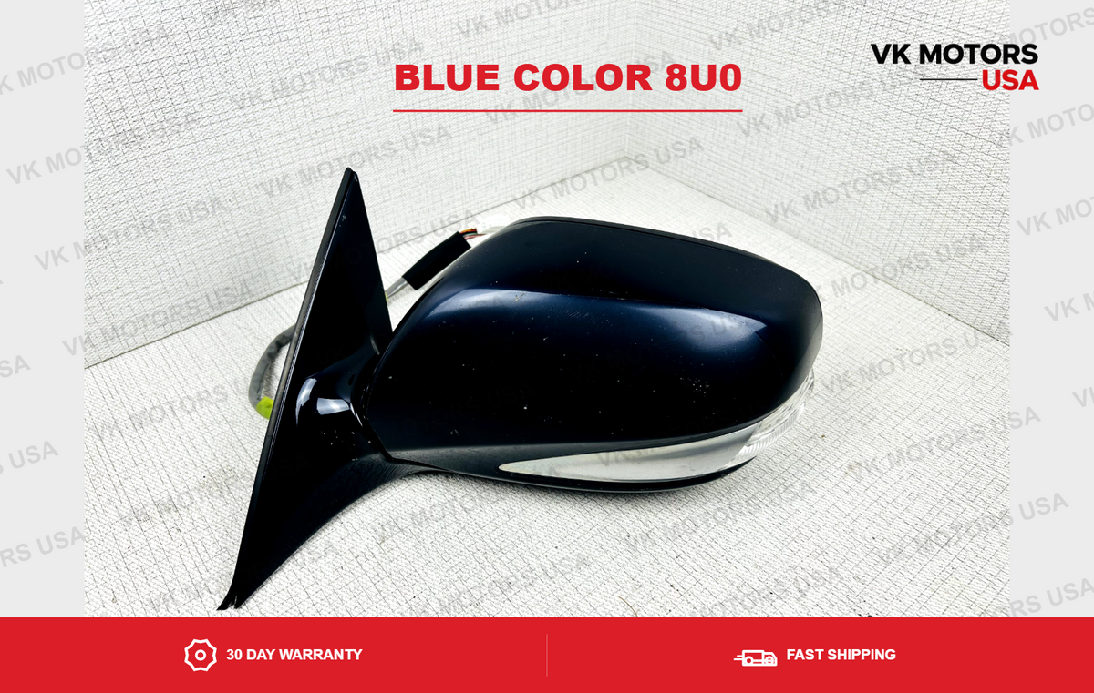 2008-2011 Lexus GS350 GS460 DRIVER Left LH Mirror Blue 8U0 Signal Genuine OEM