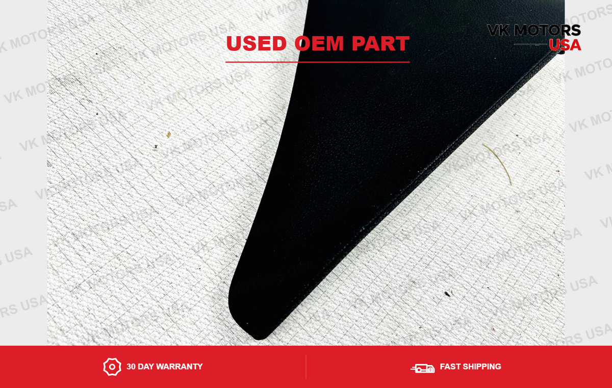 2011–2023 Dodge Charger RH Right Pass Console Trim Panel Black Leather‑Wrap OEM