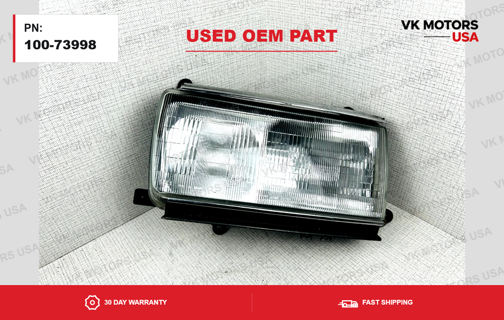 91 92 93 94 Toyota Land Cruiser Headlight Assembly OEM Drivers Left Side LH