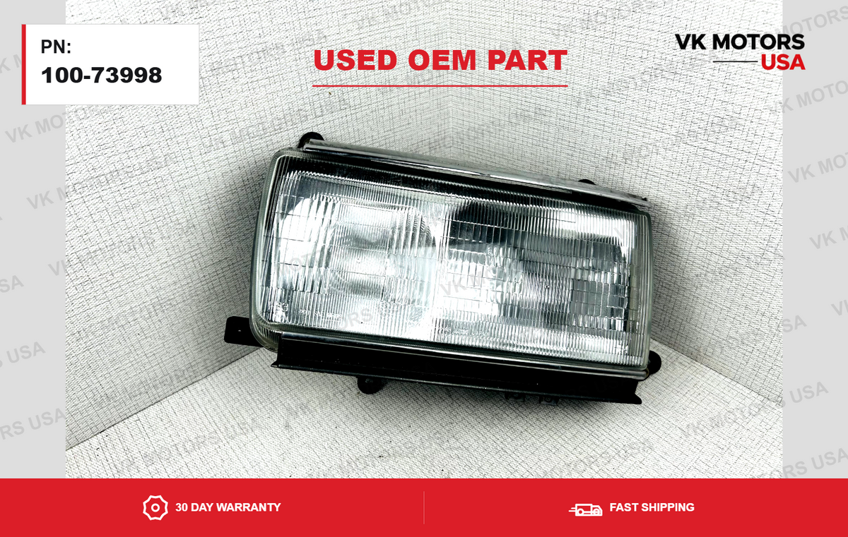 91 92 93 94 Toyota Land Cruiser Headlight Assembly OEM Drivers Left Side LH