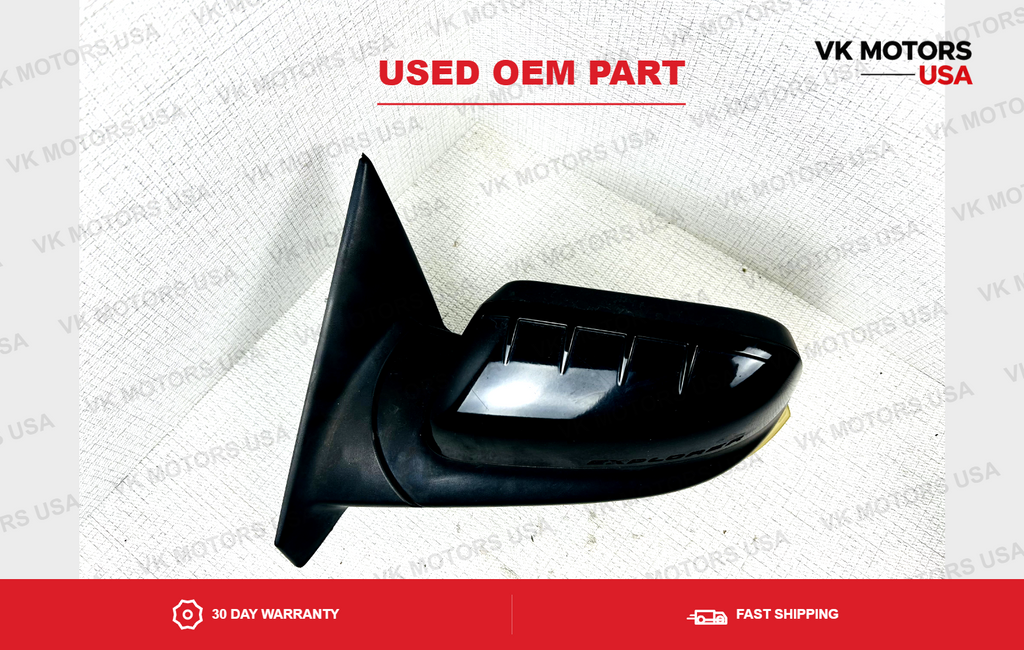 OEM Left Driver Side View Door Mirror Power 2011-2015 Ford Explorer Black