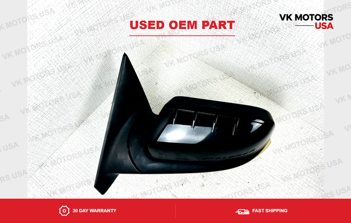 OEM Left Driver Side View Door Mirror Power 2011-2015 Ford Explorer Black