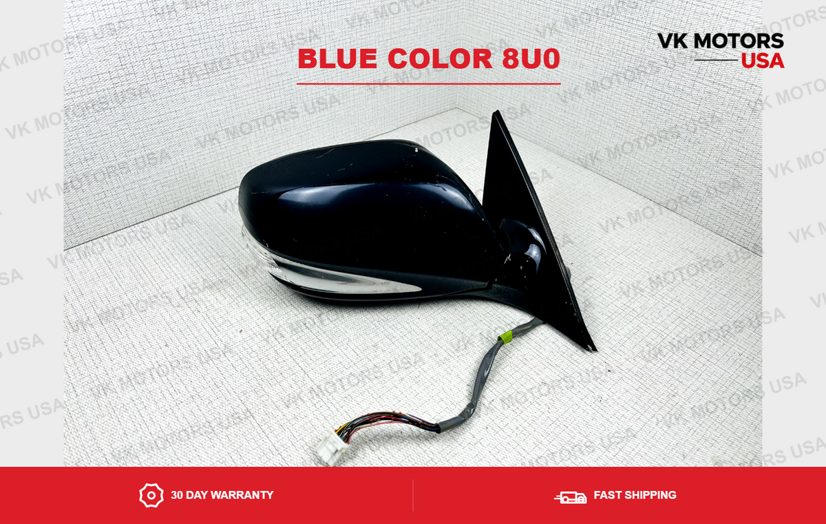 2008-2011 Lexus GS350 GS460 PASSENGER Right RH Mirror Blue Signal Genuine OEM