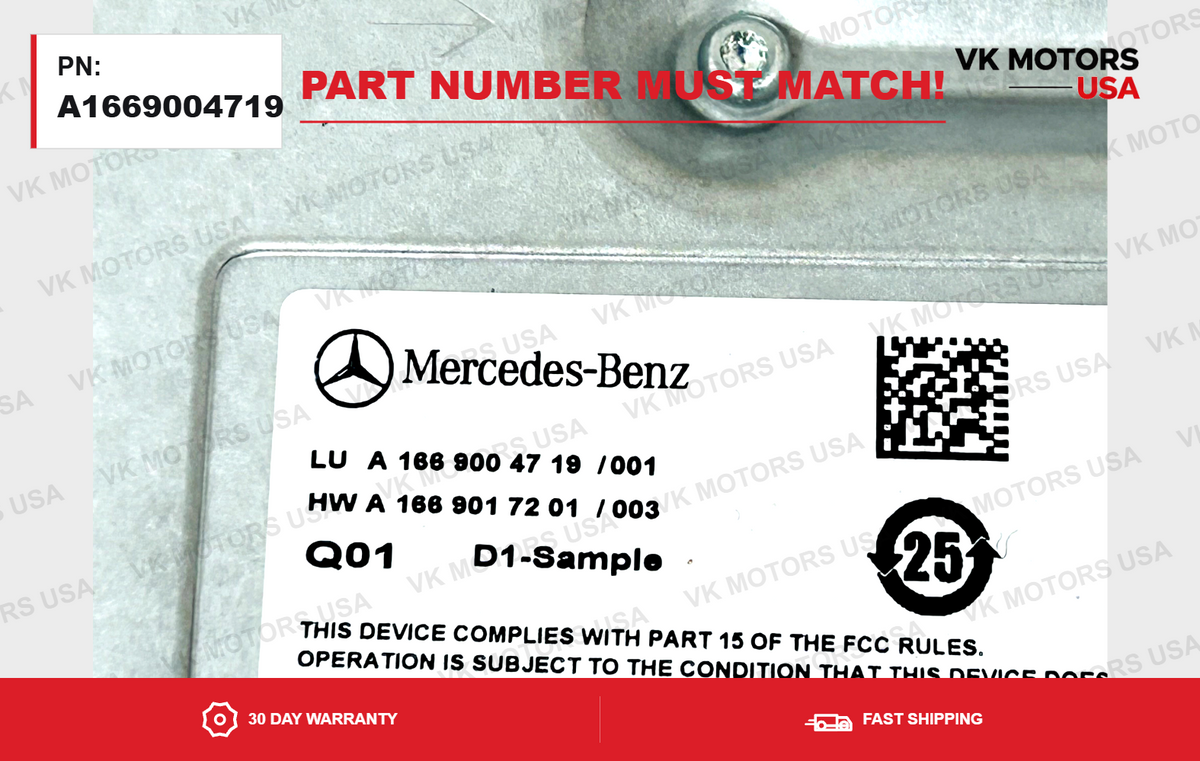 2016-2020 Mercedes GLE350 AMG Harman Amplifier Sound System A1669004719 OEM