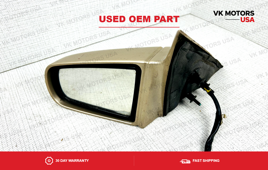94-99 Cadillac Deville Driver Side Left Mirror Door Exterior Rear View OEM Gold