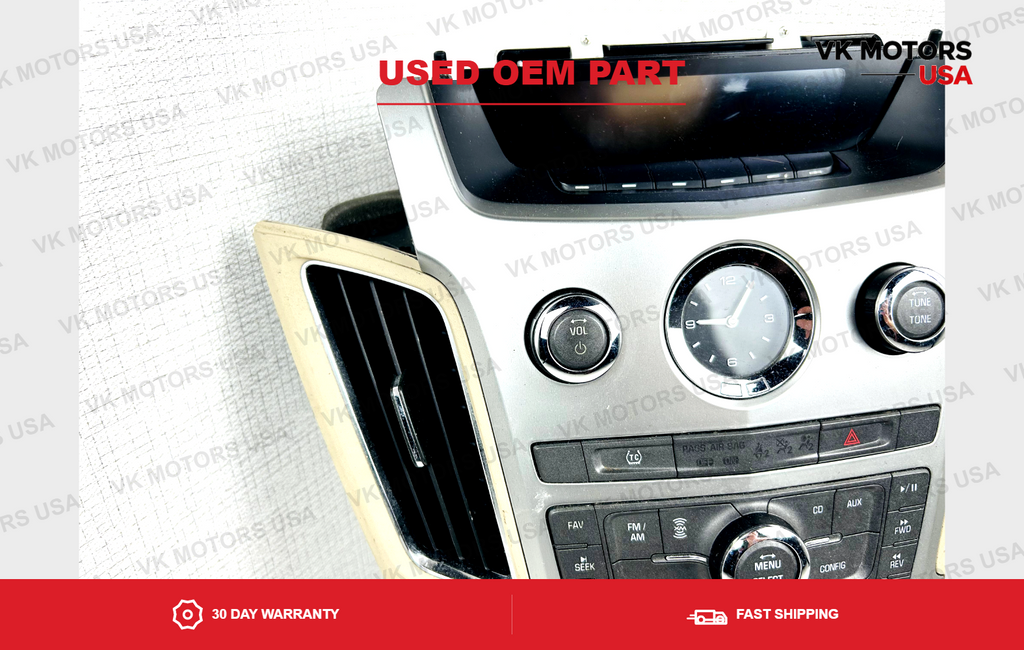 Dash AM FM Radio Stereo Control Panel Trim Bezel Cadillac CTS 2008-2013 OEM