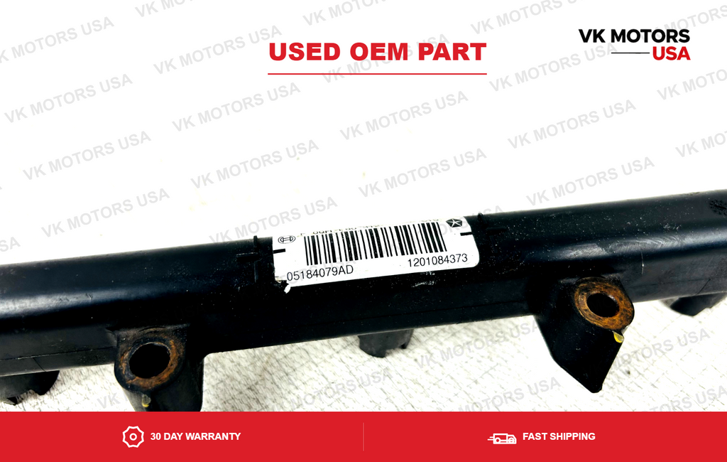 Mopar Fuel Rail With Injectors 3.6L Jeep Dodge Chrysler 2011-2023 OEM 05184079AD