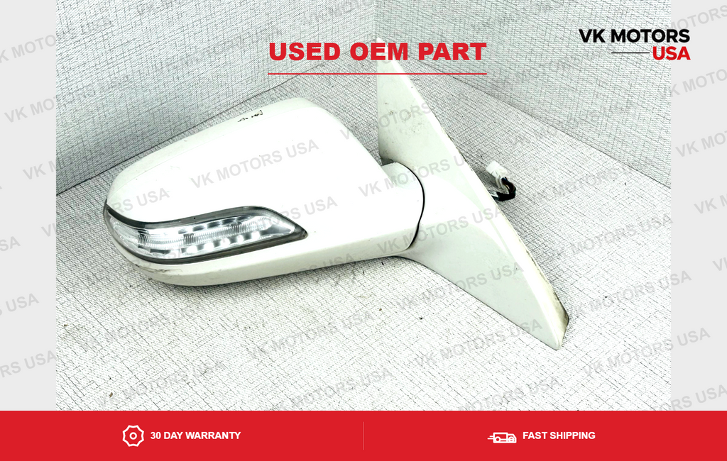 2007 2008 Acura TL Right Passenger View Door Mirror Turn Signal OEM White NH603P