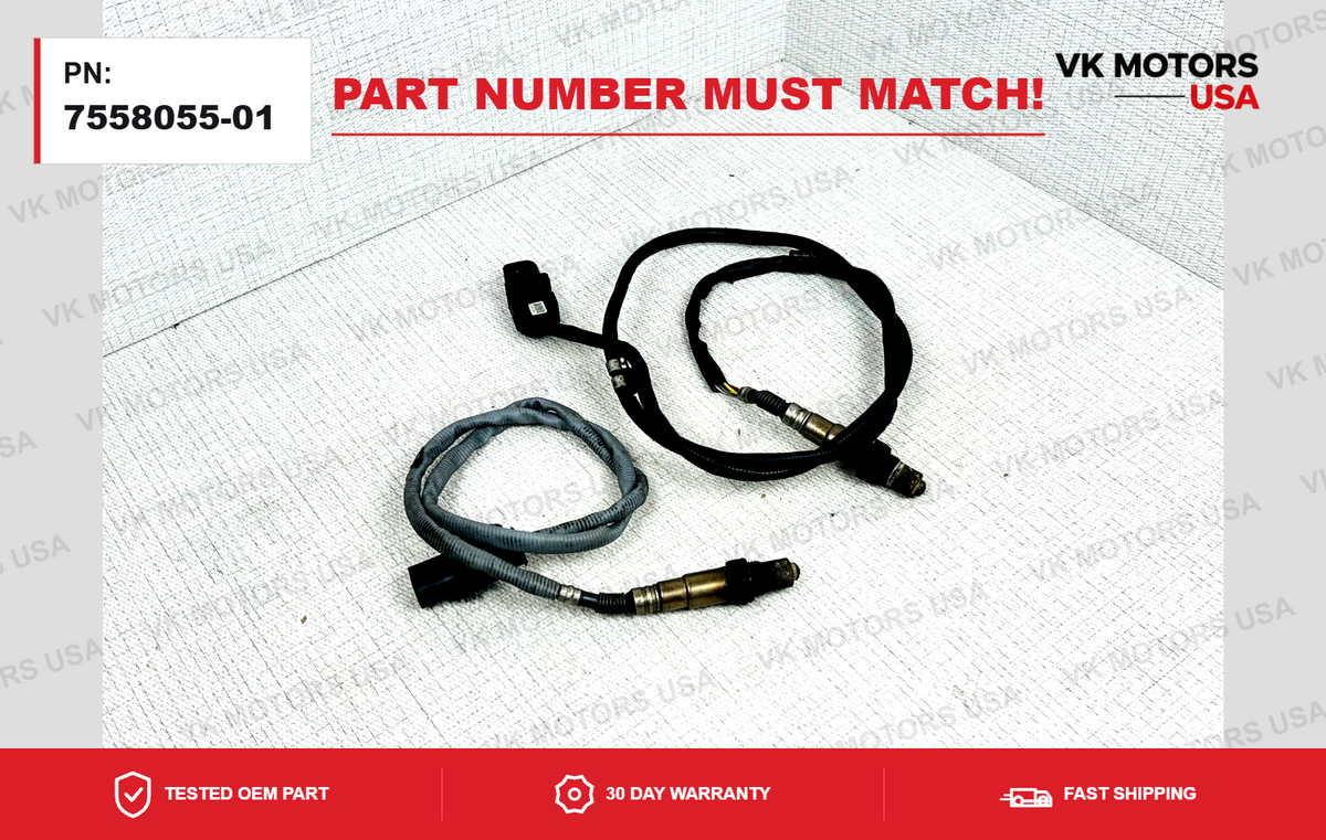 2011 BMW E90 328I X3 OXYGEN SENSORS LAMBDA 2psc 7558055-01 and 7558073-01 Bosch