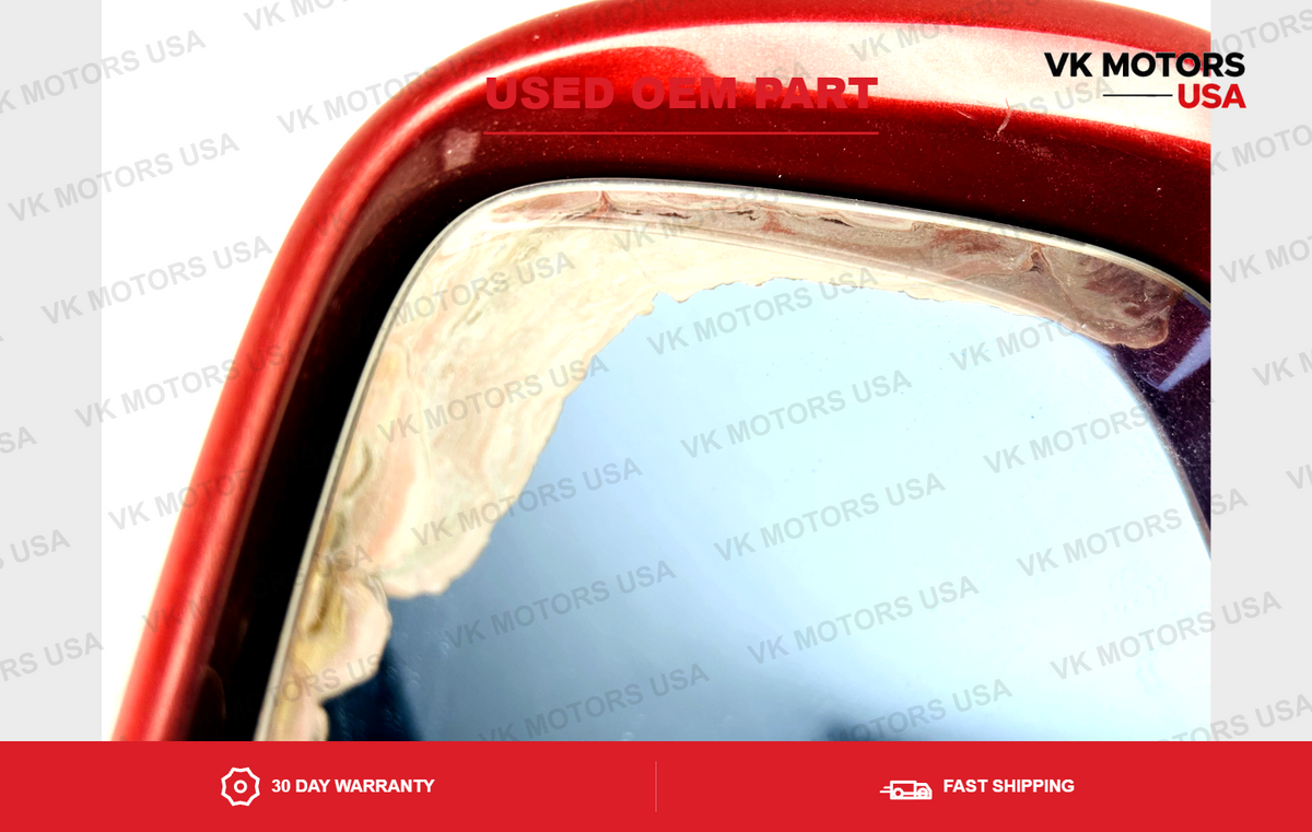 2007 2008 Acura TL Left Driver Side View Door Mirror Turn Signal OEM Red R528P