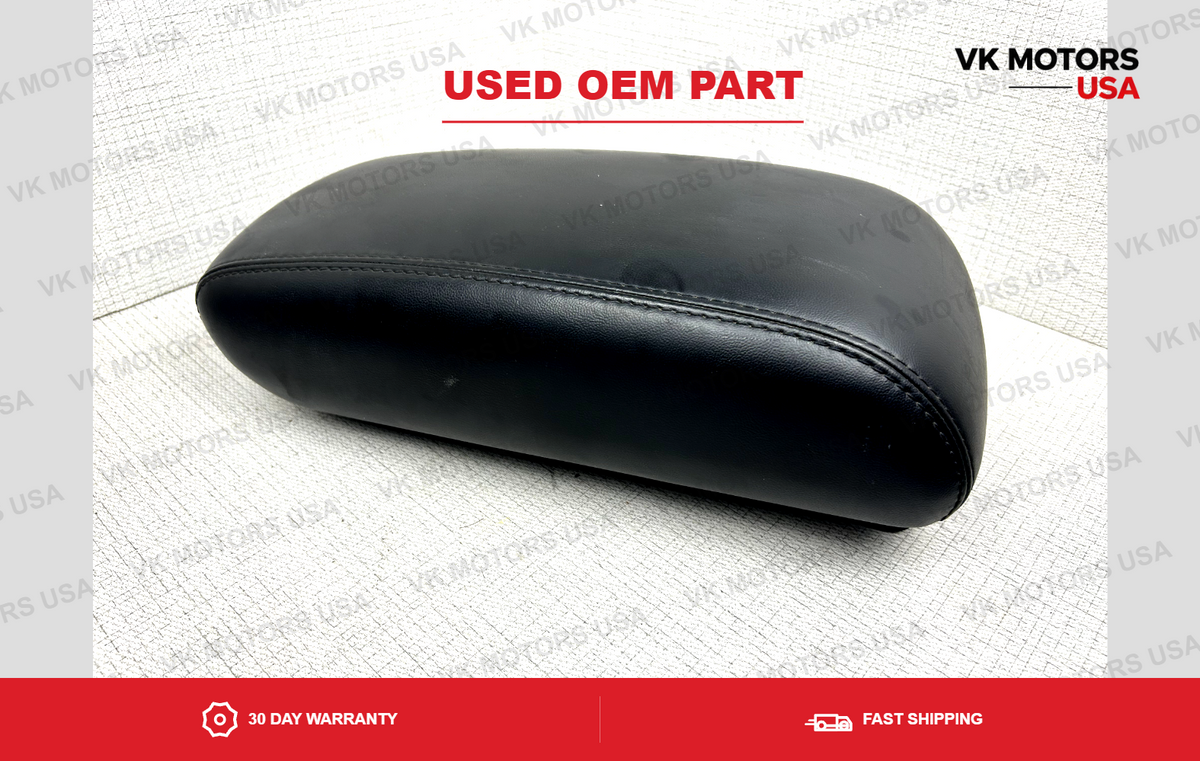 2011-2020 Jeep Grand Cherokee Center Console Lid LEATHER Arm Rest BLACK