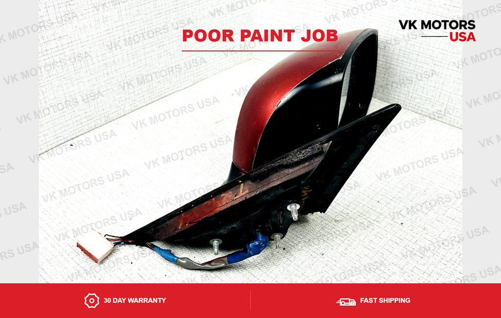 2014-2021 Infiniti Q50 Right Passenger Side View Door Mirror Red OEM